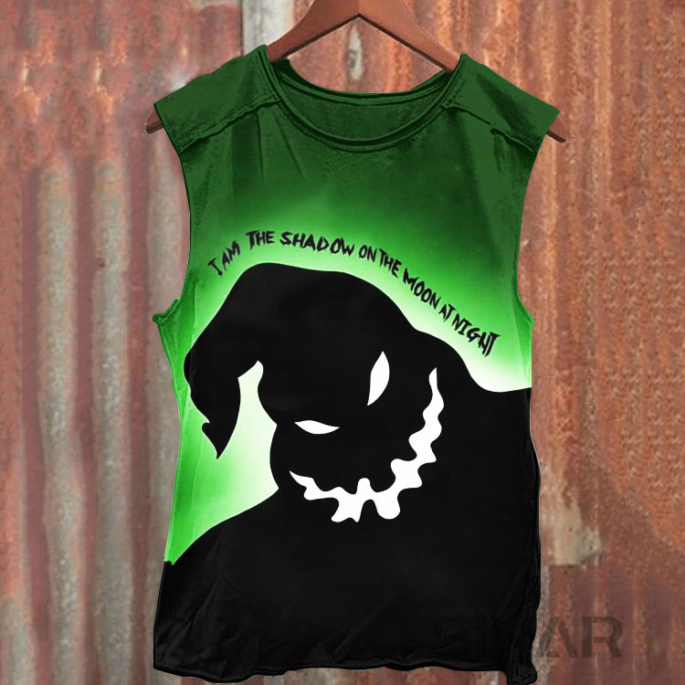 Unisex Halloween Jack's Nightmare Print Tank Top