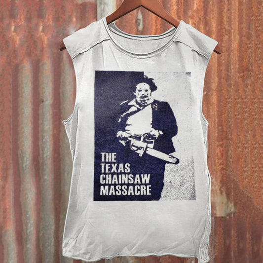 Tanktop mit Horrorfilm-Aufdruck, Unisex 