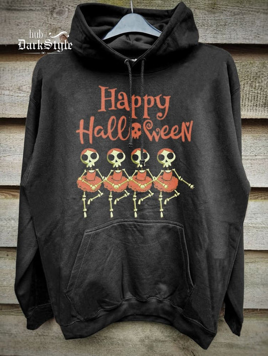 Unisex Happy Halloween Print Casual Hoodie Sweatshirt