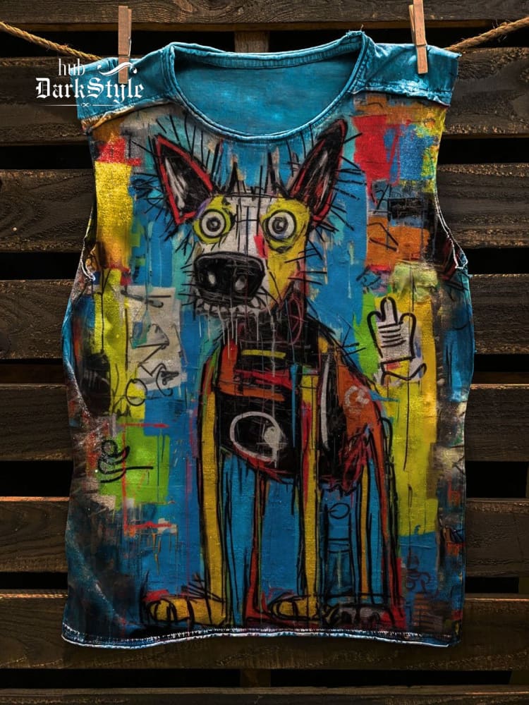 Buntes Hundekunst-Unisex-Klassisches Tanktop 