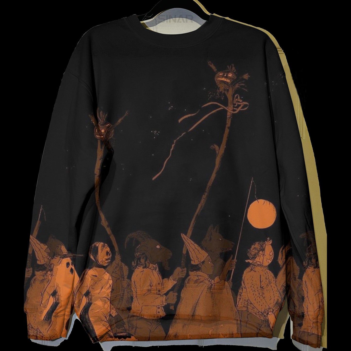 Sweatshirt mit Halloween-Print für Unisex 