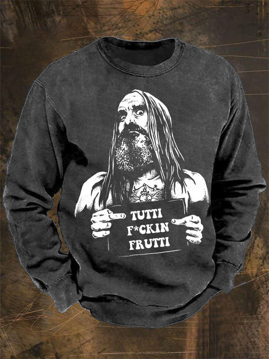 Retro Fashion Jesus Parody Art Print Pattern Casual Sportswear