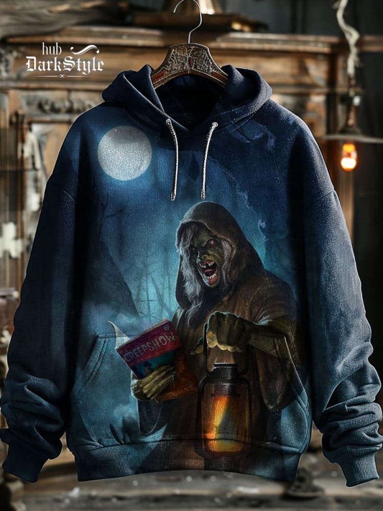 Retro Classic Halloween Pattern Print Unisex Hoodie Sweatshirt