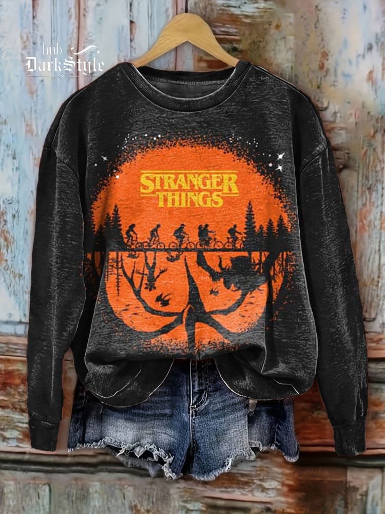 Halloween Silhouetten Unisex Lässiges Sweatshirt 