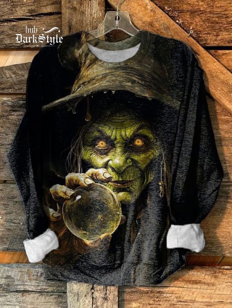 Lässiges Unisex-Sweatshirt mit Halloween-Geist-Kunstdruck 