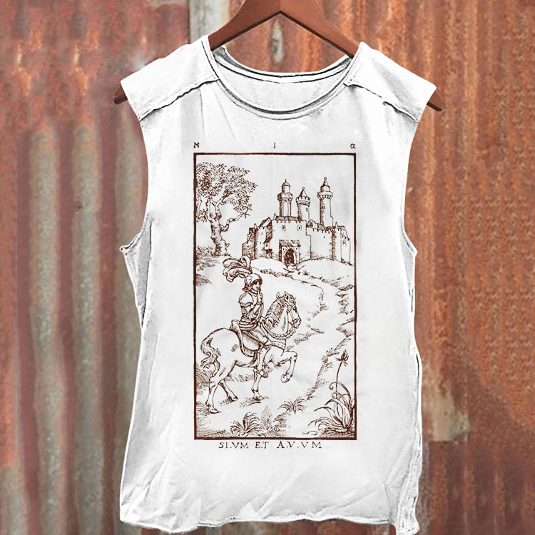 The Ninth Gate V15 Horror Poster Tank Top