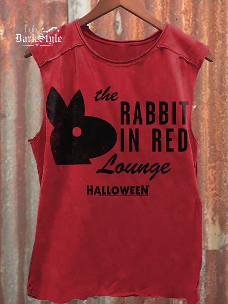 Débardeur classique unisexe The Rabbit In Red Lounge Halloween 