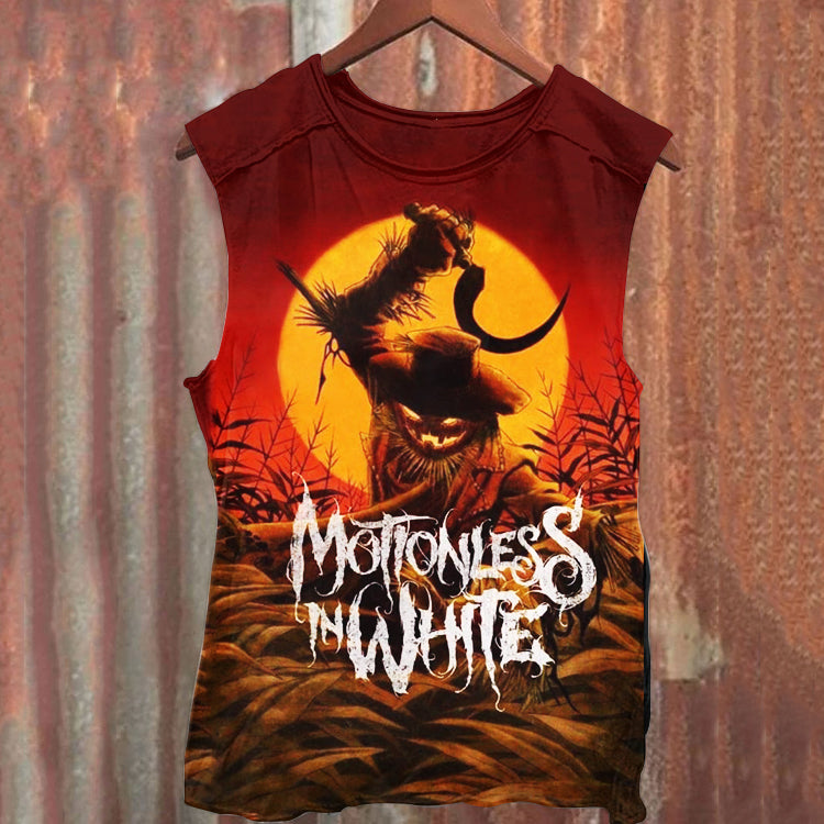 Unisex Halloween Print Tank Top