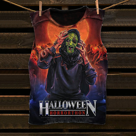 Halloween Classic Retro Print Vest