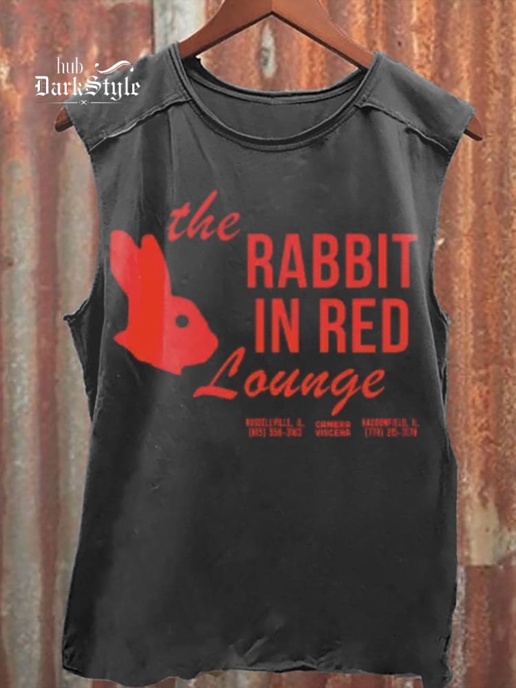 The Rabbit in Red Lounge Halloween Unisex Classic Tank Top