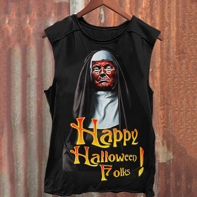 Scary Halloween  Nun Classic Tank Top