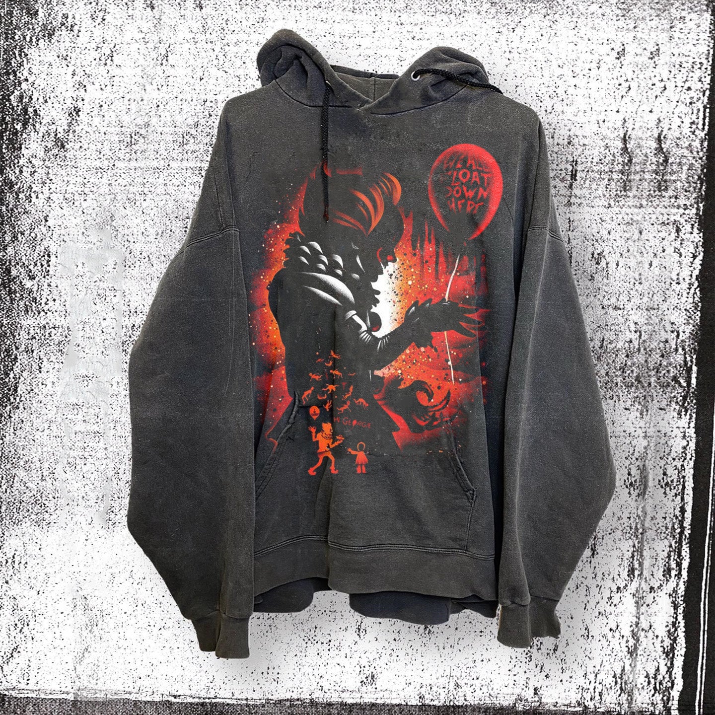 Unisex Halloween Retro Print Hoodies