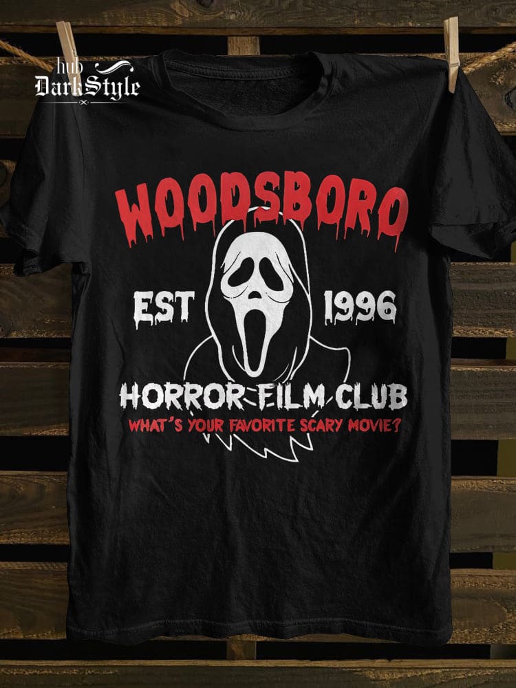 Woodsboro Horror Film Club Kunstdruck Casual-1 T-shirt 