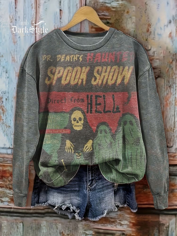 Halloween Spook Show Unisex Casual Sweatshirt