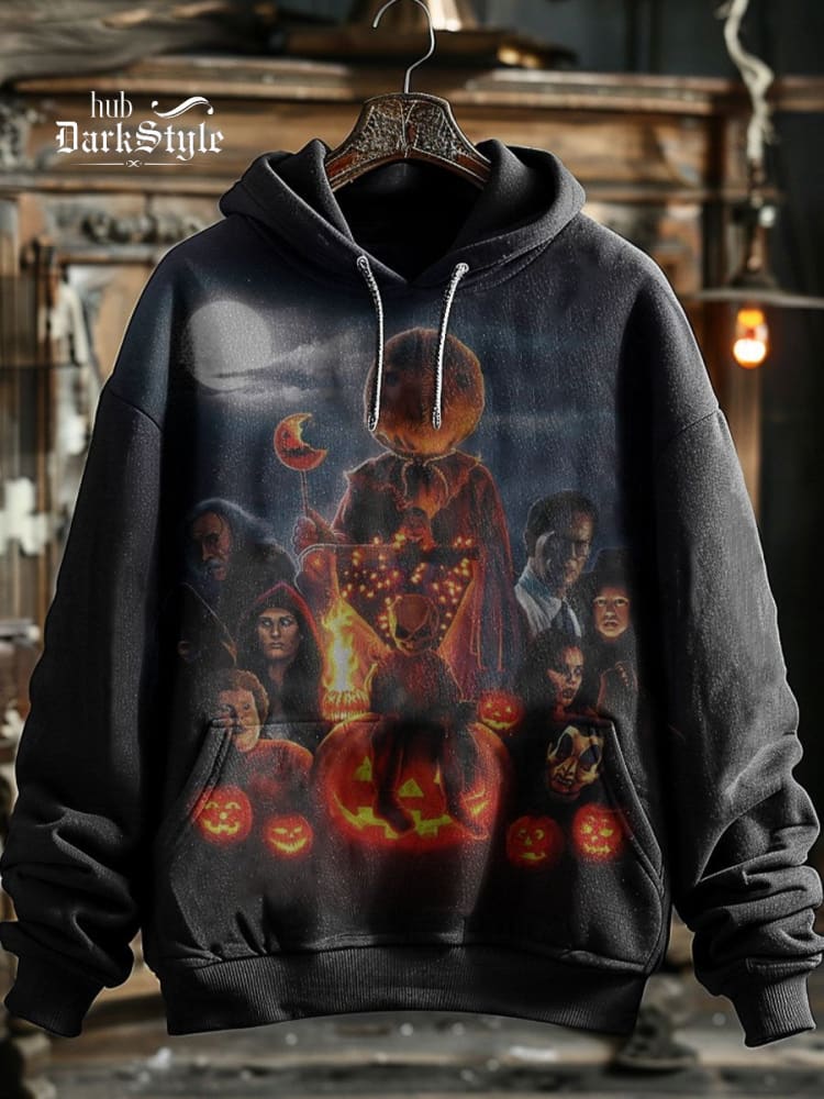 Halloween Scary Pumpkin Print Unisex Hoodie Sweatshirt