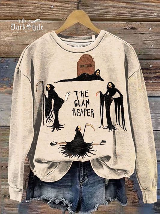 Funny Ghost Halloween Art Print Casual Sweatshirt