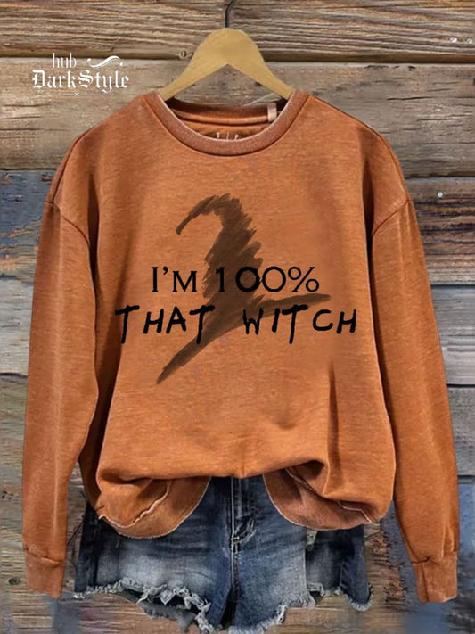 Lässiges Sweatshirt mit Halloween-Kunstdruck 