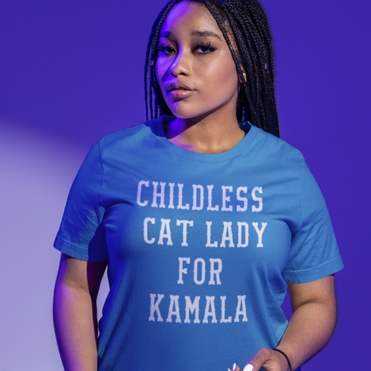 Childless Cat Lady for Kamala Unisex Tee