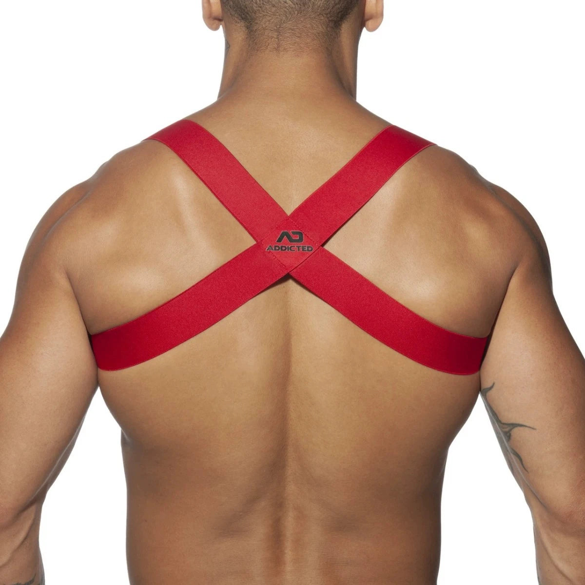 Bar Party Men's Solid Color Cross Shoulder Straps---Carnival Decorative Straps Ultra-thin Chest Straps