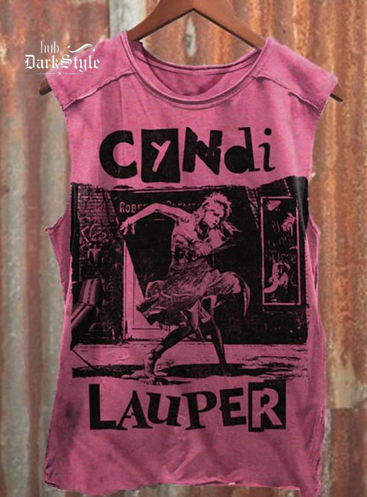 Retro Pink She's So Unusual Cyndi Lauper Unisex Classic Tank Top