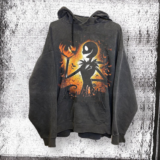 Unisex Halloween Pumpkin Vintage Print Hoodies