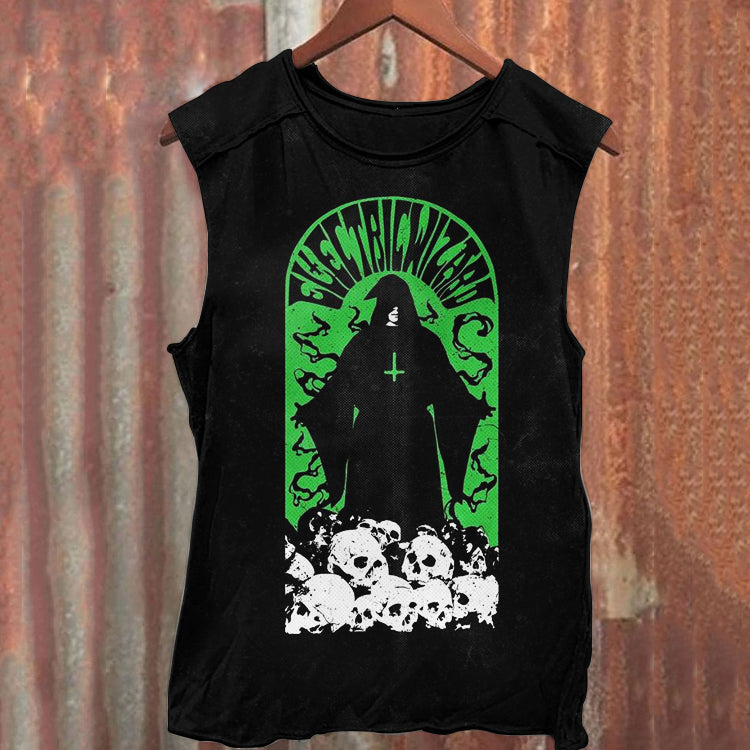 Unisex Halloween Print Tank Top