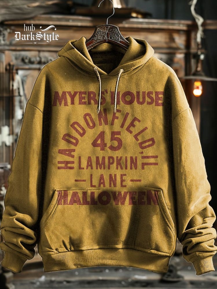 Myers' House Halloween Print Unisex Hoodie Sweatshirt