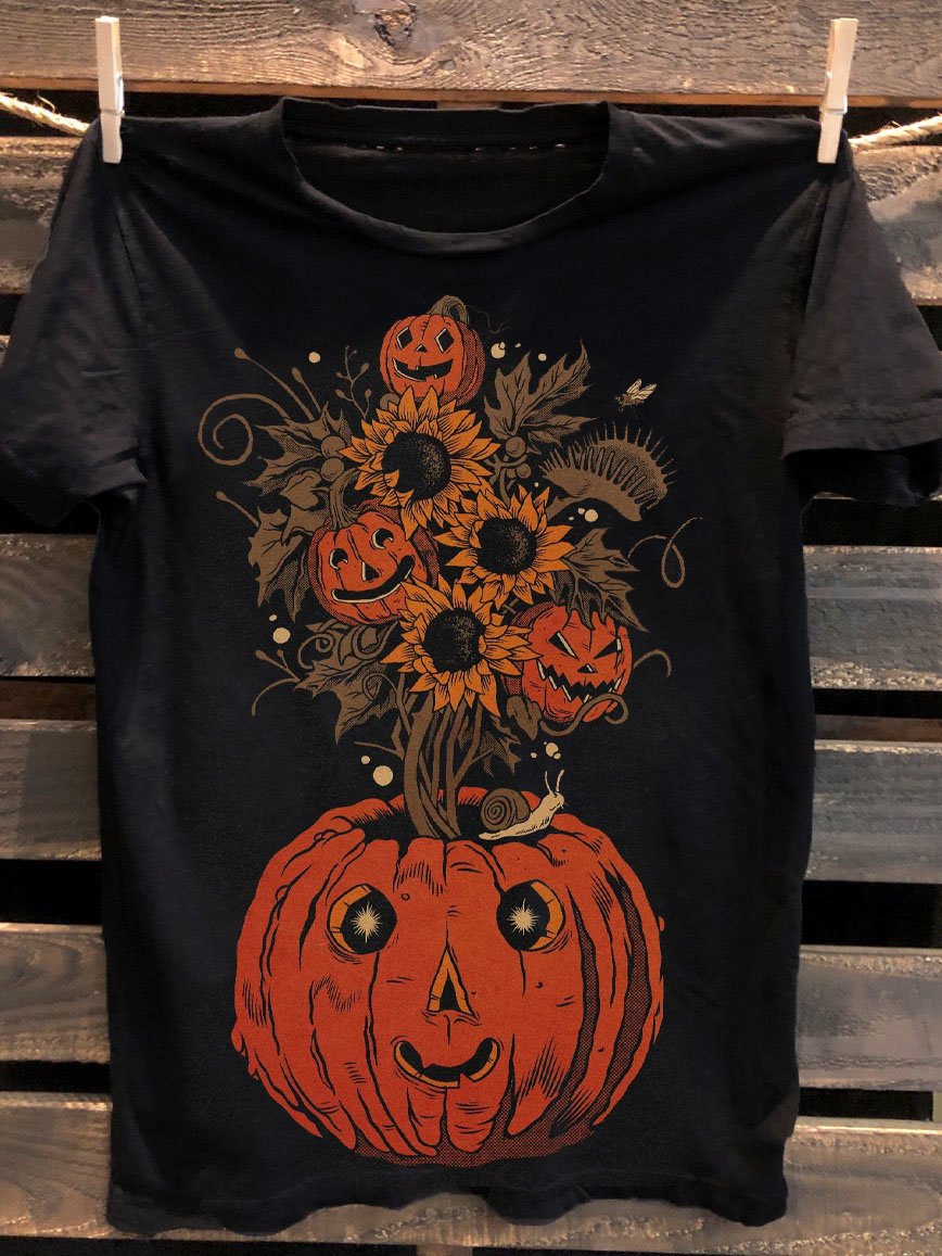 Halloween In Bloom Print Unisex Classic T-shirt