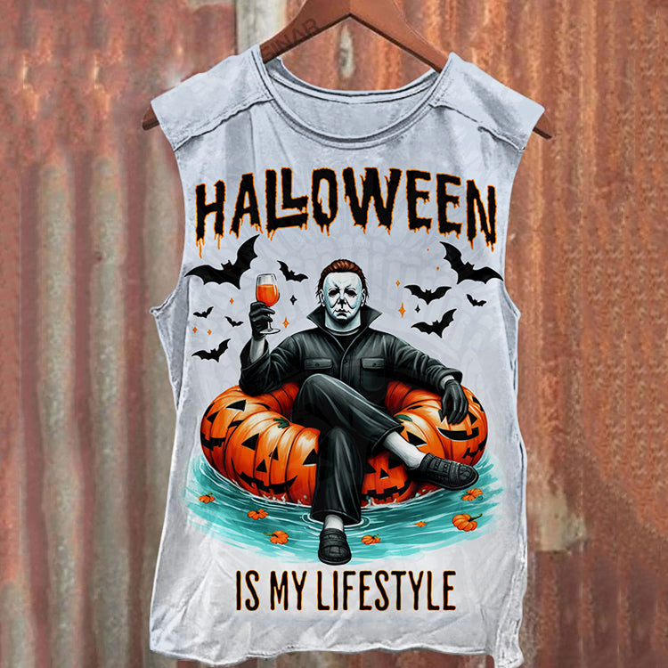 Unisex Halloween is my Lifestyle Michael  Tank Top