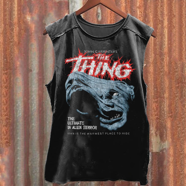 Débardeur essentiel de science-fiction d'horreur The Thing Distressed John Carpenter 