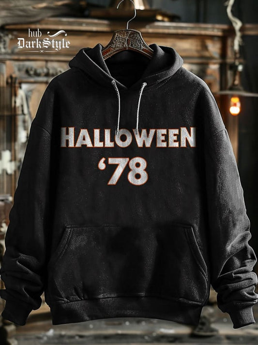 Kapuzenpullover mit Halloween-Print, Unisex, 78 